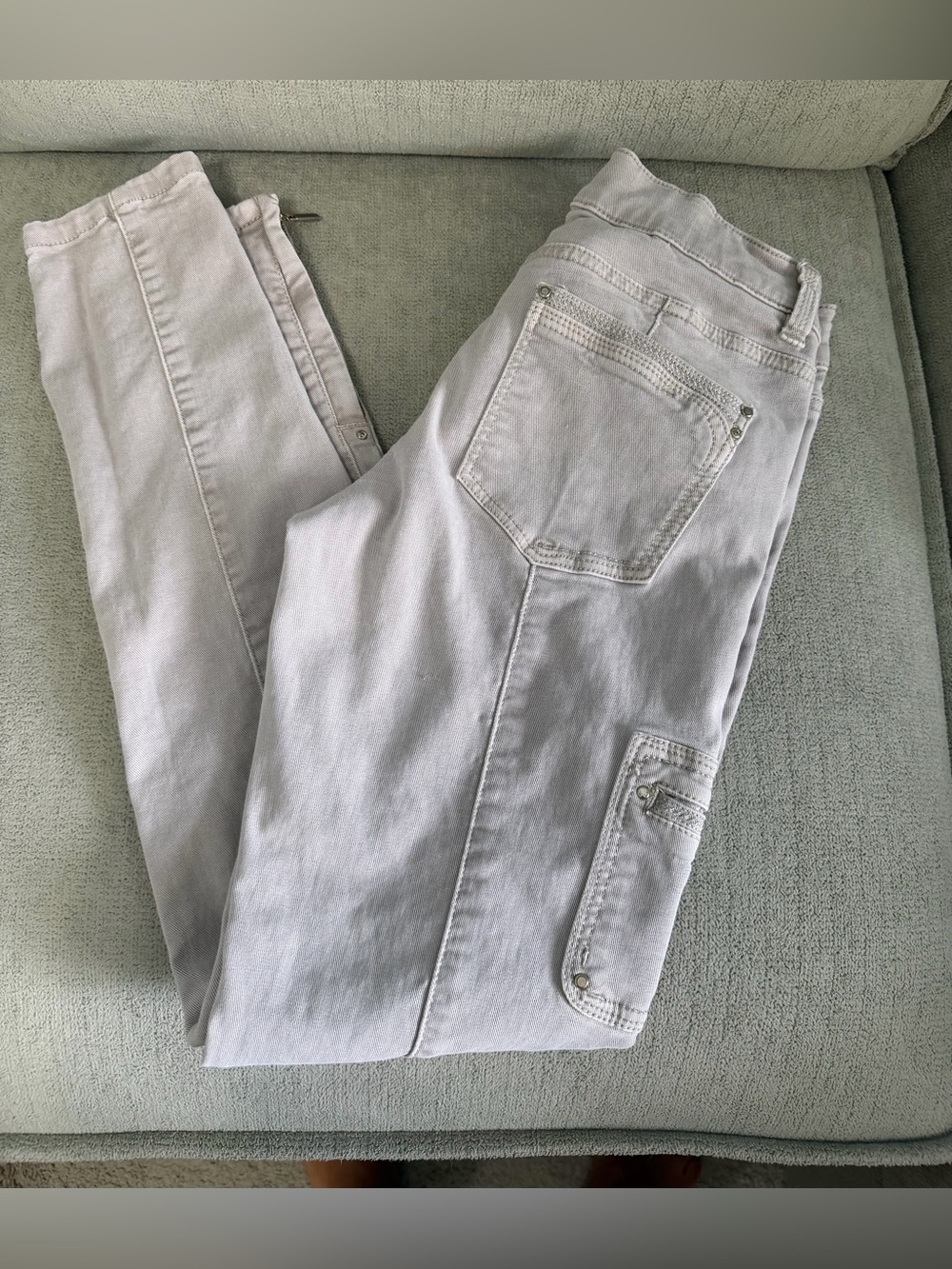 White House Black Market Tan Mid-Rise Skinny Ankle Jeans – Size 0R